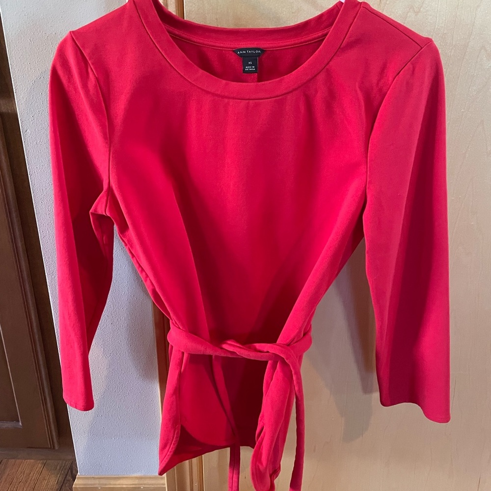Ann Taylor tie waist top